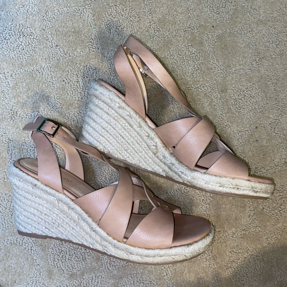 Francesca’s Nude Wedges
